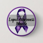 May Lupus Sensibilisierungsmonat Button (Vorderseite)