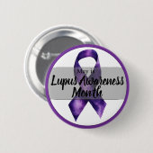 May Lupus Sensibilisierungsmonat Button (Vorne & Hinten)