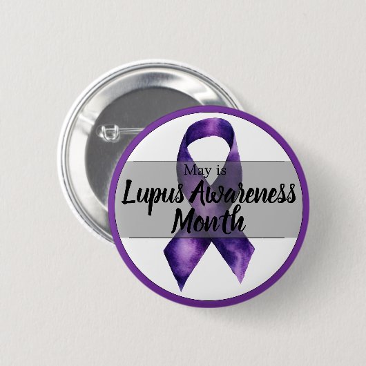 May Lupus Sensibilisierungsmonat Button (Vorne & Hinten)