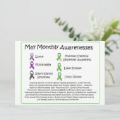 May Monthly Health Awareness  (Stehend Vorderseite)