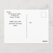 May Monthly Health Awareness Postkarte (Rückseite)