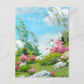 May Morning Landscape Charles Courtney Curran Postkarte (Vorderseite)