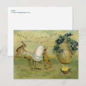 May Osterfreude besucht Sie Feiertagspostkarte (Vorne/Hinten)