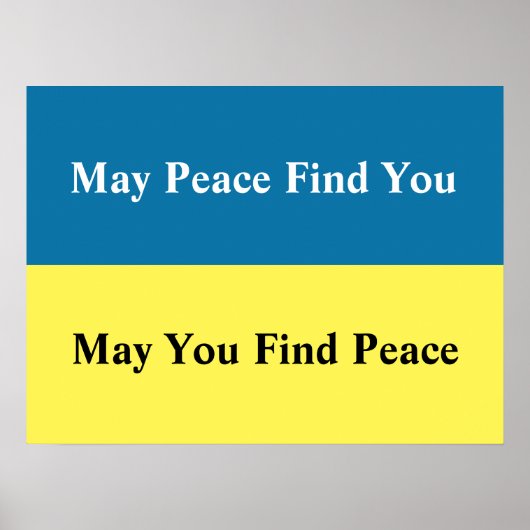 May Peace Find Poster (Vorne)