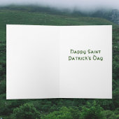 May Peace n Plenty Irish Blessing Shamrock Lantern Karte