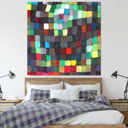 May Picture (1925) Paul Klee Canvas Print Leinwanddruck (Insitu (Schlafzimmer))