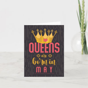 May Queens Happy Birthday Card Karte