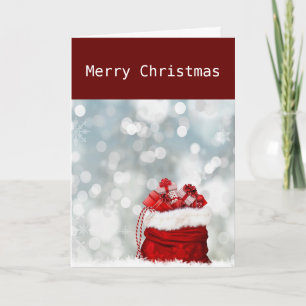 MAY SANTA'S BAG BRINGT IHNEN NUR DAS, WAS SIE BRAU FEIERTAGSKARTE
