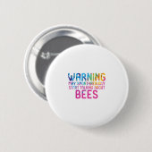 May Spontaneously Start Talking About Bees Button (Vorne & Hinten)