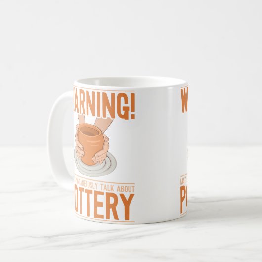 May Spontaneously Talk About Pottery Wheel Hobby P Kaffeetasse (Vorderseite Links)