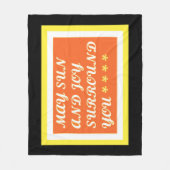 May Sun und Joy sind Ihr aufregendes Pflegedesign Fleecedecke (Vorderseite)