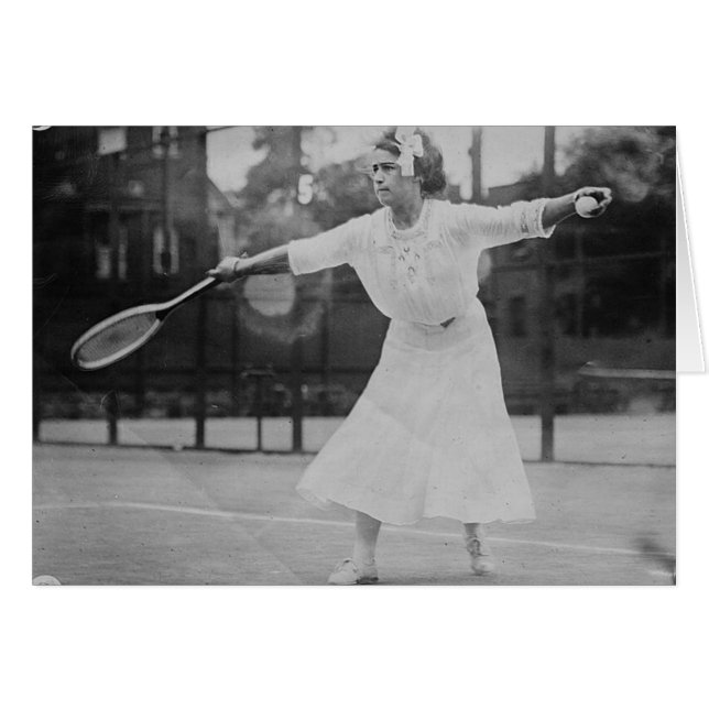 May Sutton spielt Tennis (Vorderseite (Horizontal))