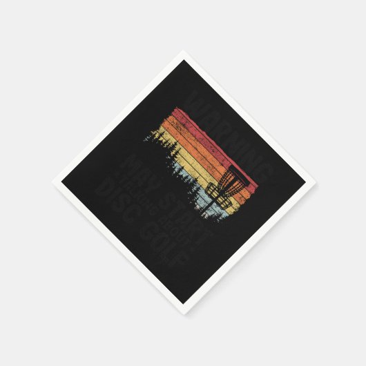 May Talking About Disc Golf Funny Disc Golfing Gif Serviette (Ecke)