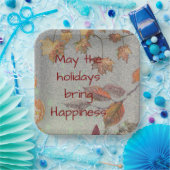 May the holidays bring Happiness Pappteller (Party)