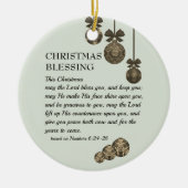 MAY THE LORD BLESS YOU Christian Christmas Keramik Ornament (Vorne)