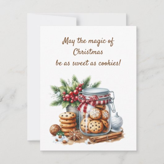 🍪 ✨ May the Magic of Christmas Be as Sweet as Coo Einladung (Vorderseite)