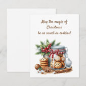 🍪 ✨ May the Magic of Christmas Be as Sweet as Coo Einladung (Vorne/Hinten)