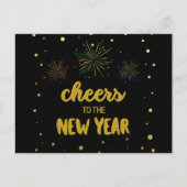May the New Year bless you, Cheers to the New Year Postkarte (Vorderseite)