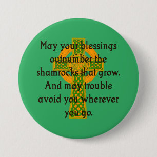 May the segessings outnumber - Irish Quote Button