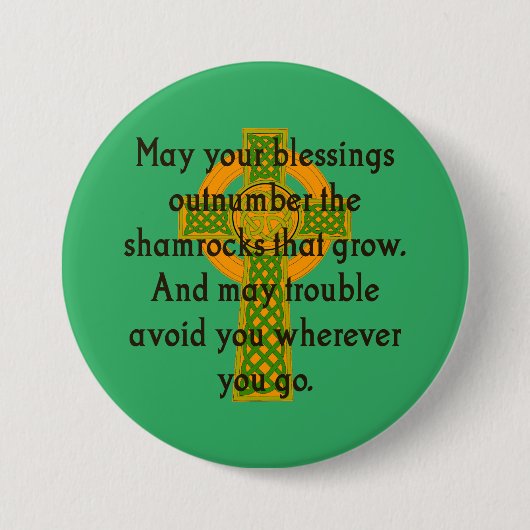 May the segessings outnumber - Irish Quote Button (Vorderseite)