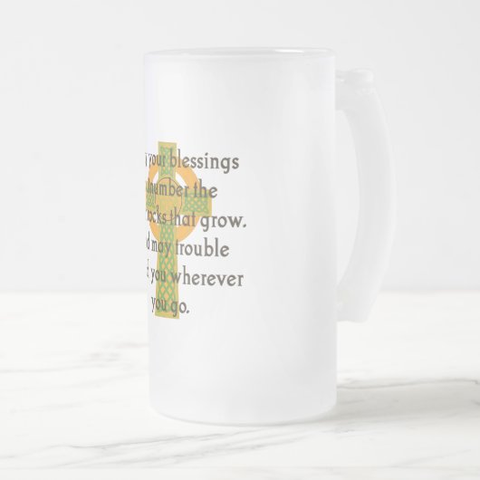 May the segessings outnumber - Irish Quote Mattglas Bierglas (VorderseiteRechts)