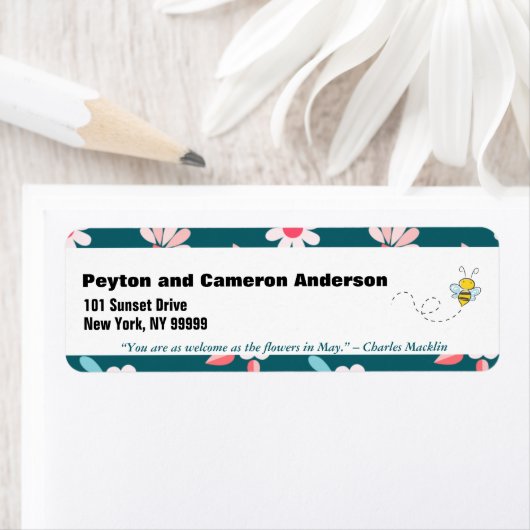 May Themed Personalisiert Address (Insitu)