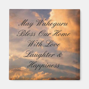 May Waheguru segne unseren Zuhause-Magneten Magnet