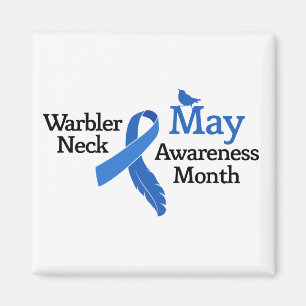 May Warbler Neck Awareness Monat Magnet