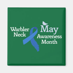 May Warbler Neck Awareness Monat Magnet