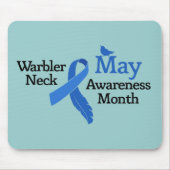 May Warbler Neck Awareness Monat Mousepad (Vorne)