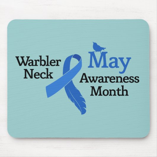 May Warbler Neck Awareness Monat Mousepad (Vorne)