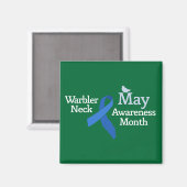 May Warbler Neck Awareness Montag Magnet (Vorderseite/Rückseite)