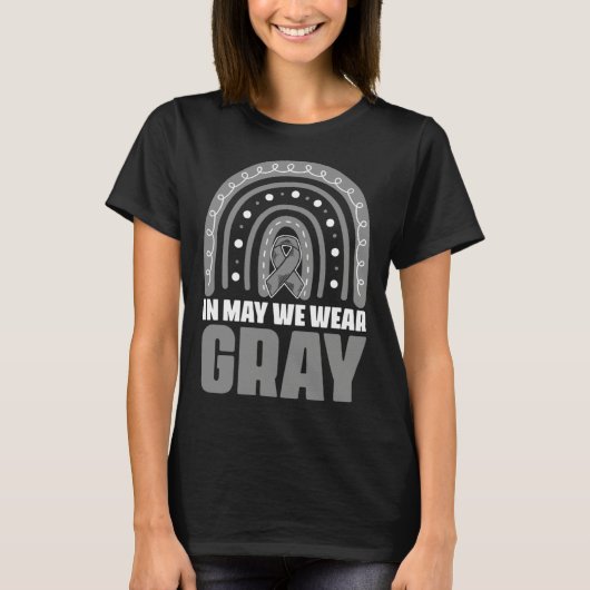 May We Wear Gray Inhaler Respiratory Asthma Awaren T-Shirt (Vorderseite)