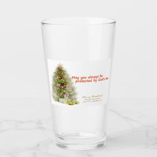  May you always be protected by God's love  Glas (Vorderseite)