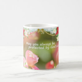 May you always be protected by God's love  Kaffeetasse
