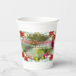 May you always be protected by God's love Pappbecher