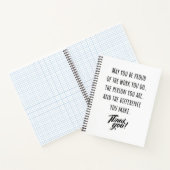 May you be proud of the work you do notizblock (Innenseite)