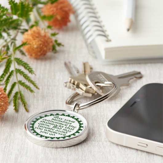 May your blessings outnumber the shamrocks, Irish Schlüsselanhänger (Seite)