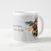 May Your Christmas BEE Filled With Joy Jumbo-Tasse (Vorderseite Rechts)