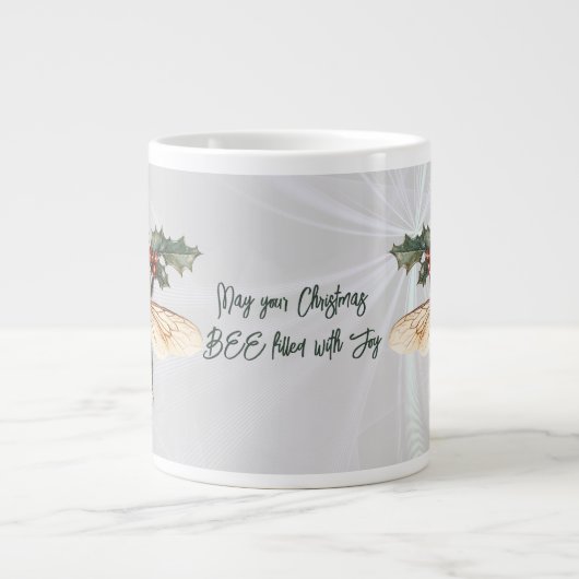 May Your Christmas BEE Filled With Joy Jumbo-Tasse (Vorderseite)