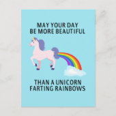 May Your Day Be More Beautiful Postcard Postkarte (Vorderseite)