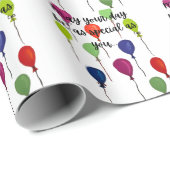 May your day be special colourful balloons geschenkpapier (Rolleneckpunkt)