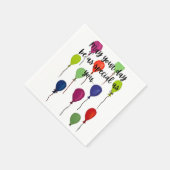 May your day be special colourful balloons serviette (Ecke)