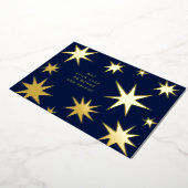 May your days be merry and bright gold stars folieneinladung (Gedreht)