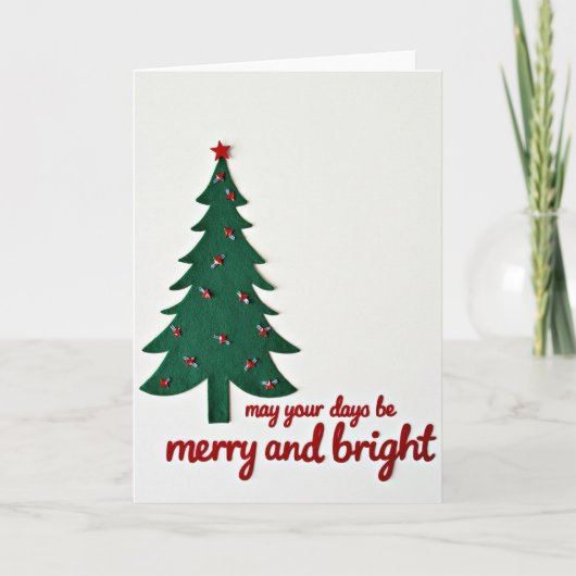 May Your Days Be Merry and Bright Karte (Vorderseite)