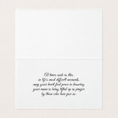 May Your Heart Find Peace/Sympathy Thinking of You (Innenseite Aufgefaltet)