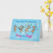 May Your Holidays Be Merry & Bright (Blank Inside) Karte (Gelbe Blume)