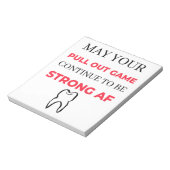 May Your Pull Out Game Continuto to to be Strong A Notizblock (Rotiert)