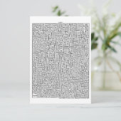 Maya 1 Phantastisch Maze!Einladung Einladung (Stehend Vorderseite)