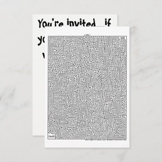 Maya 1 Phantastisch Maze!Einladung Einladung (Vorne/Hinten)